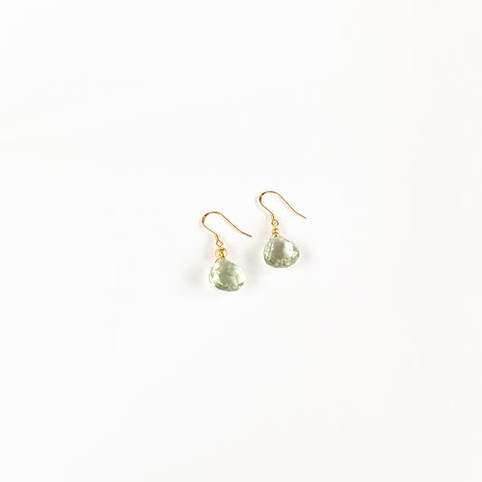green amethyst earrings