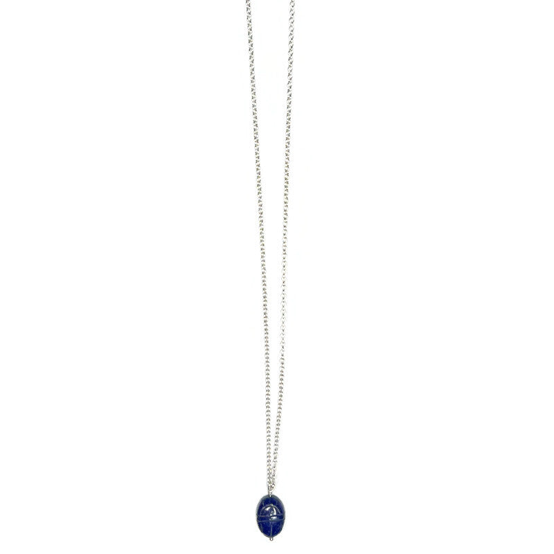 Bombom Ra Lapis Lazuli Scarab Necklace