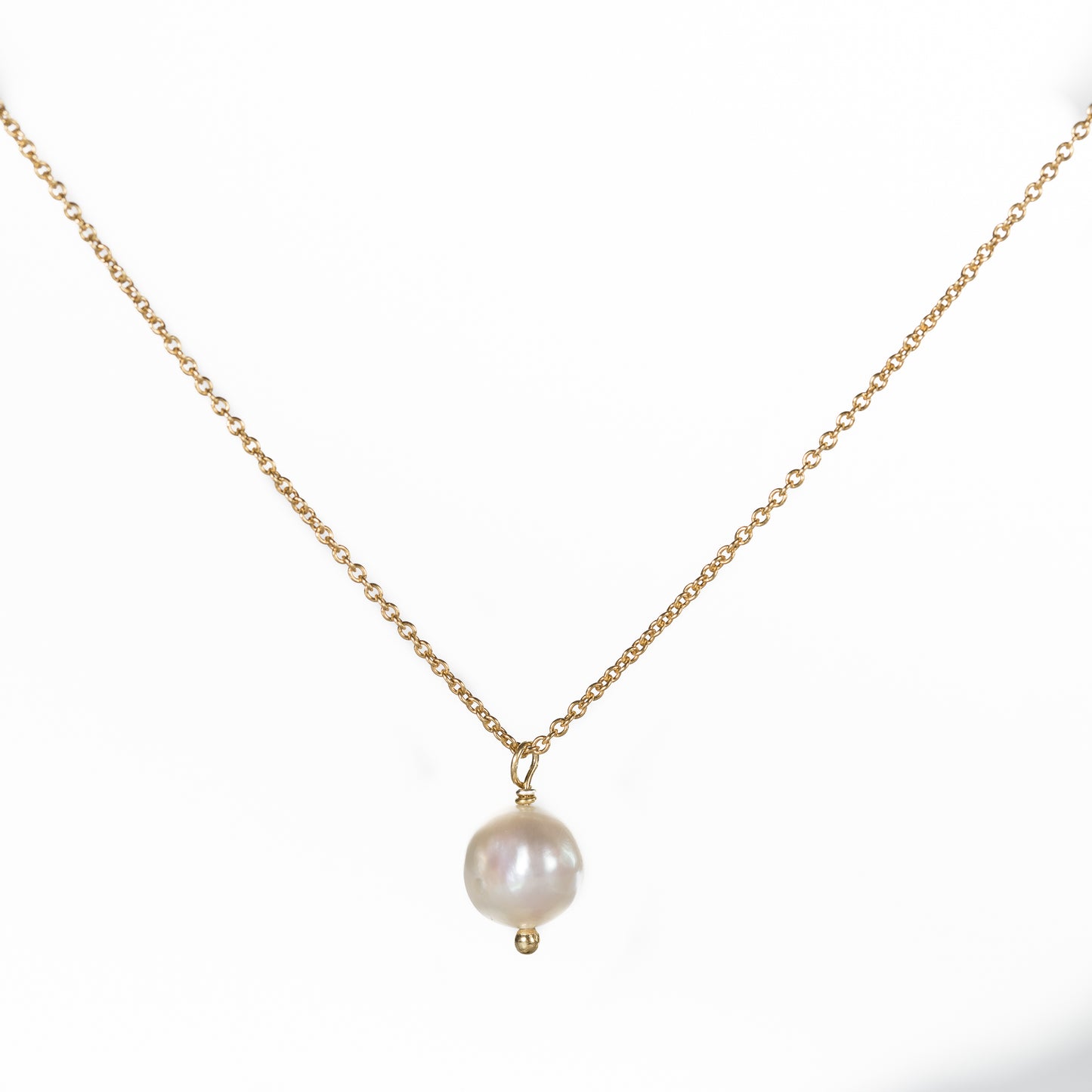Flo x BombomBijoux basic single pearl necklace